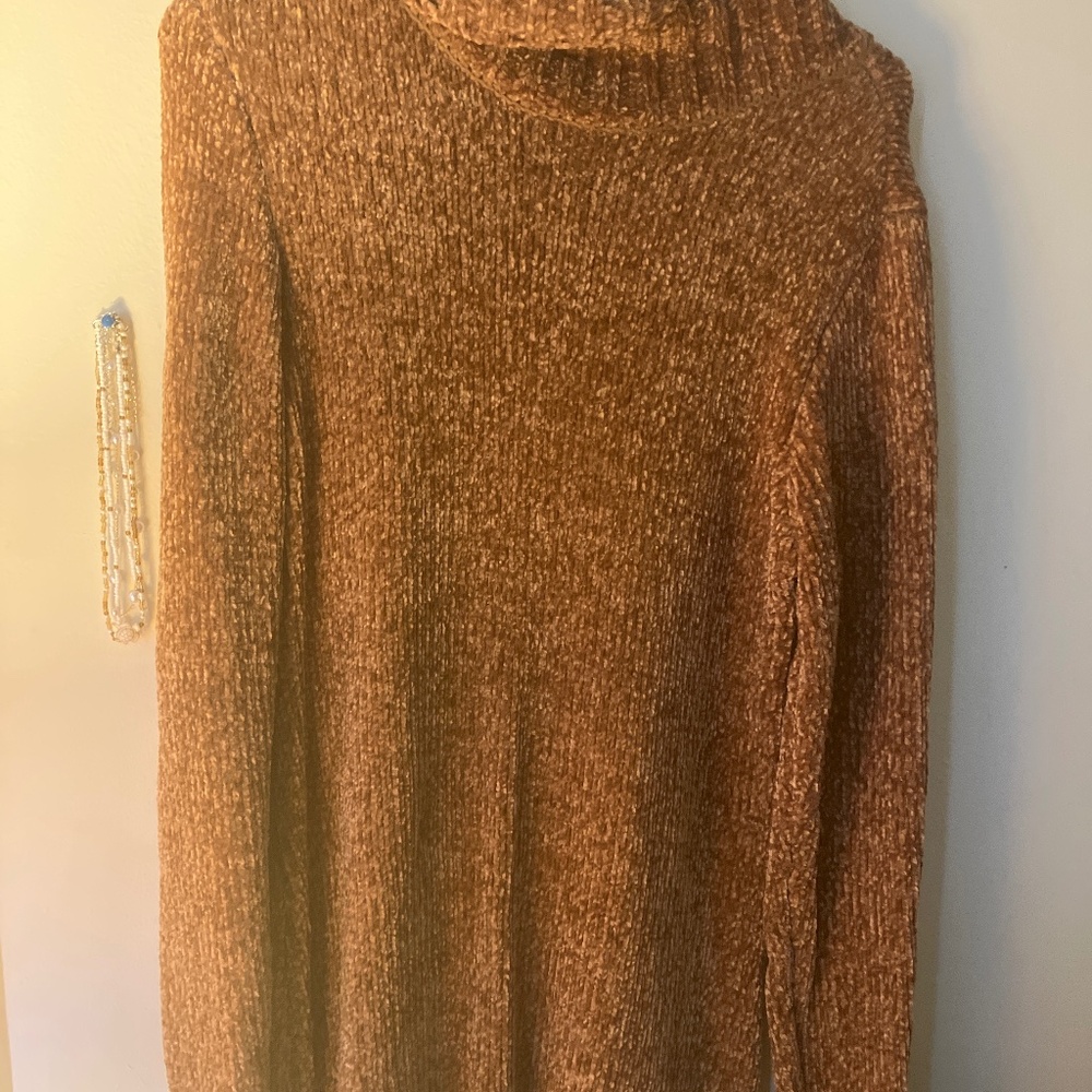 Long Sweater Tan Dress